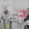 Abschied, 2004, Öl/Lw.,60x80cm