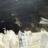 Schwarzer Horizont, 2016, Öl und Acryl/Lw. 60x80cm